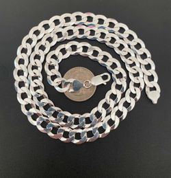 925 sterling Silver Cuban Necklace 