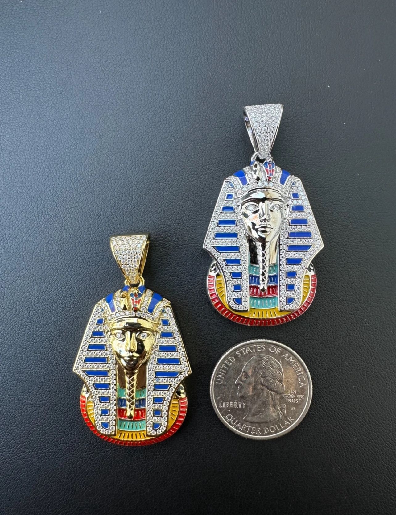 Moissanite King Tut Pendant Passes diamond tester