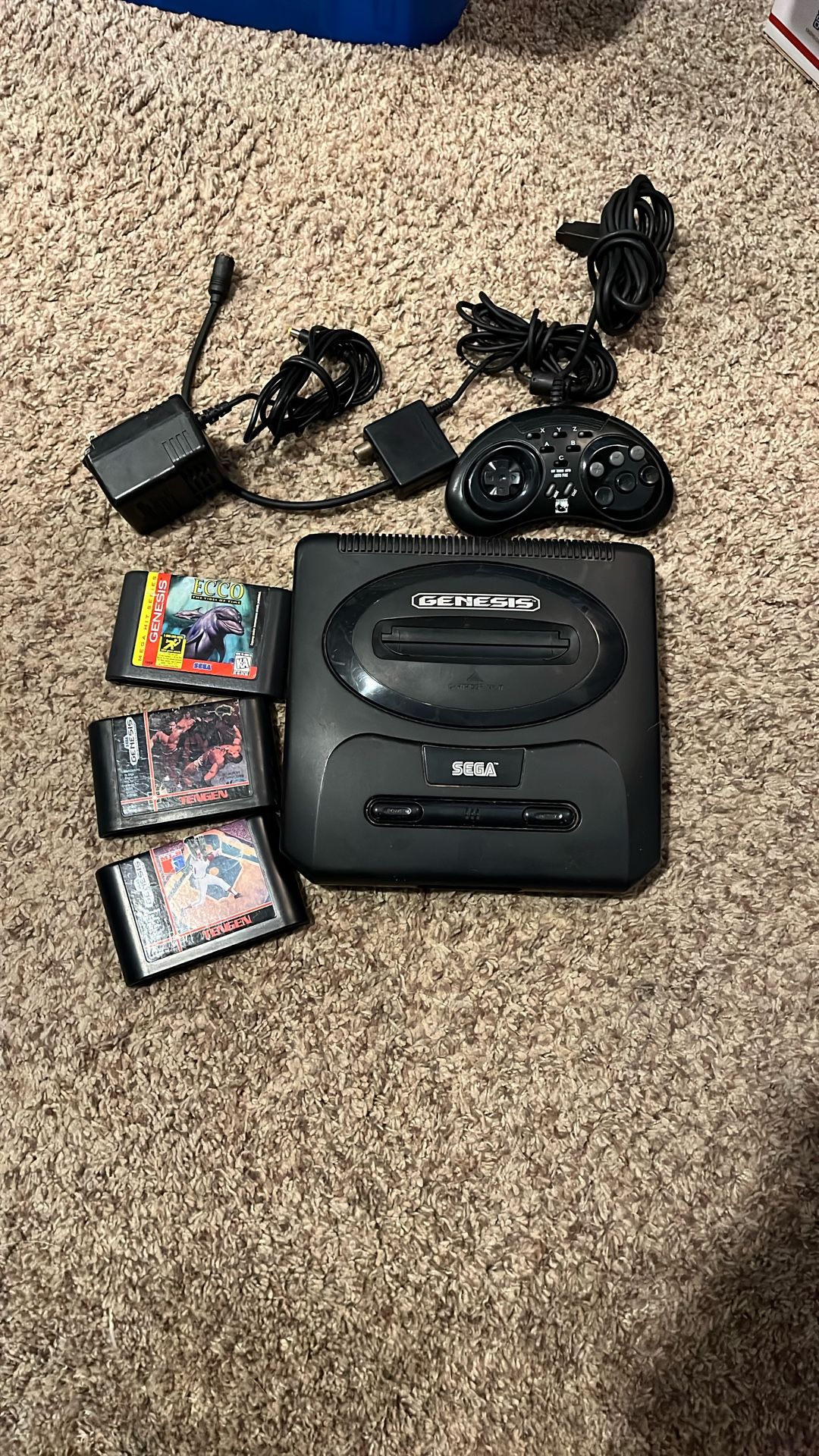 Sega Genesis With Games