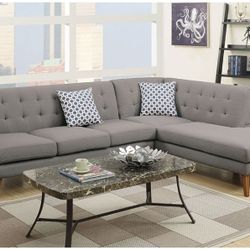 2 PC SECSIONAL SOFA GREY NEW IN BOX ☎️ 1714586,2564
