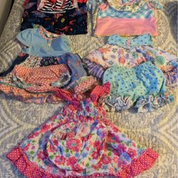 5 Girls Spring/summer Dresses Size 3-6 Months