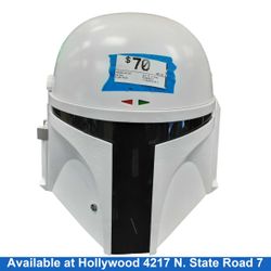 Mandelorian White Disney White Helmet