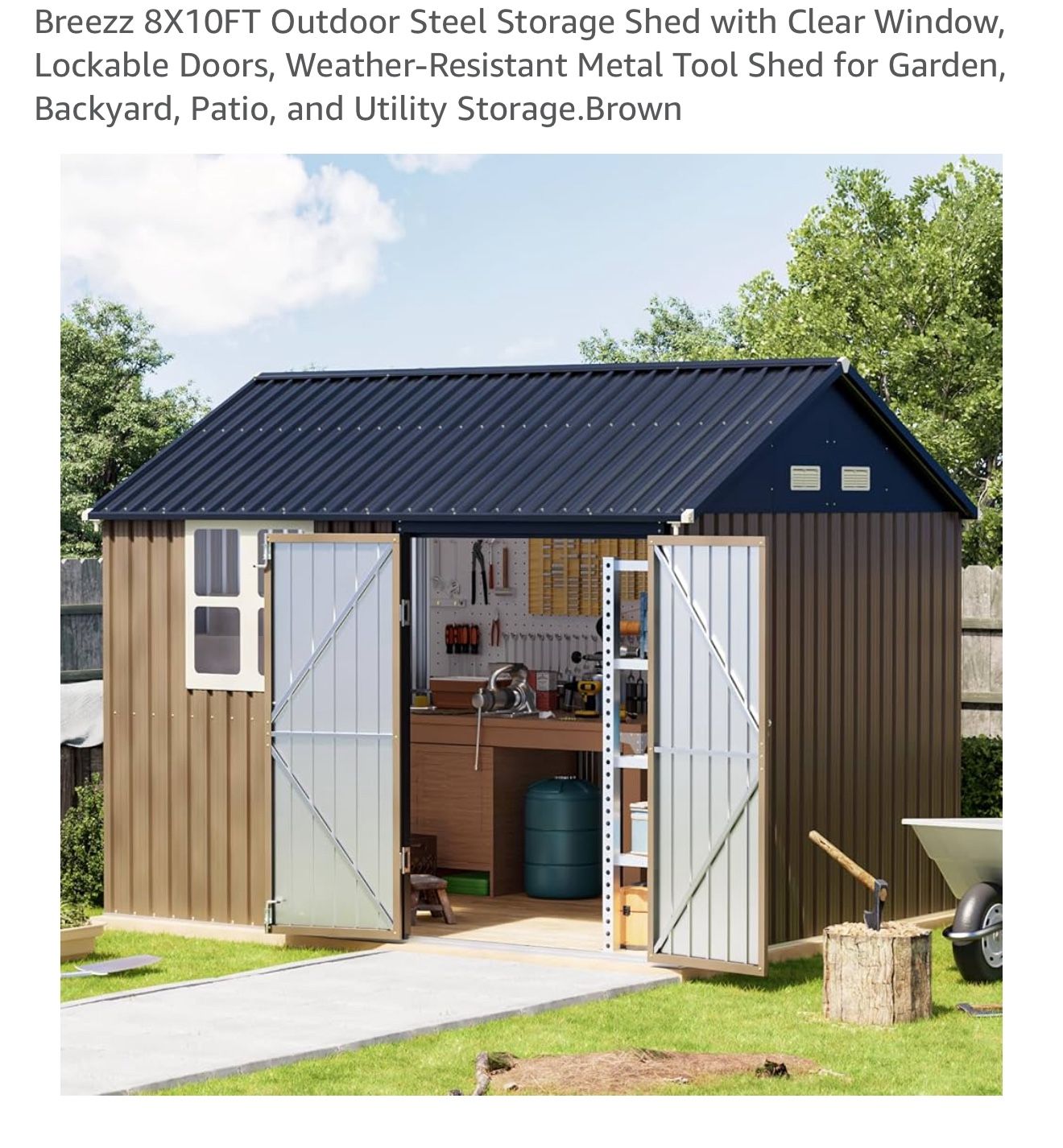 Backyard Shed With Windows And Air Breeze 