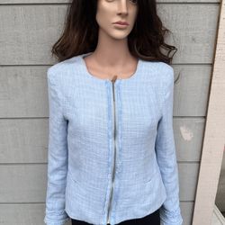 Women’s Premise blue blazer zipper jacket size 12