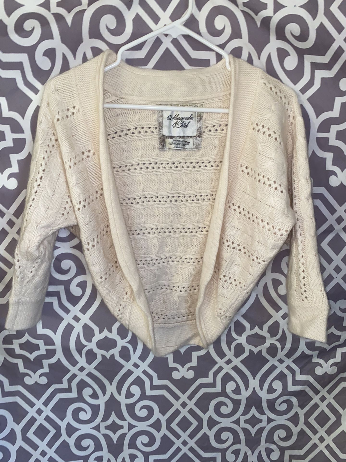 XS Knit Abercrombie & Fitch Cardigan Sweater Dress Cover Spring Kawaii