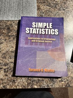 Simple Statistics Application In Criminology And Criminal Justice