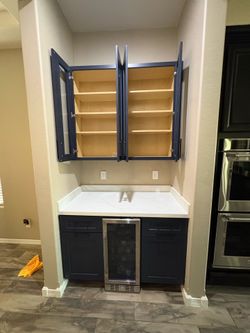 Built-In Bar Cabinet with Wine Cooler