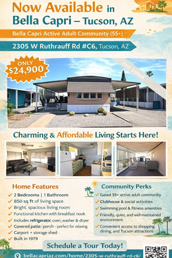 Mobile Home For Sale 2 Bed 1 Bath 868 Sq Ft
