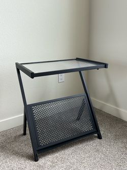 Glass + Metal Side Table