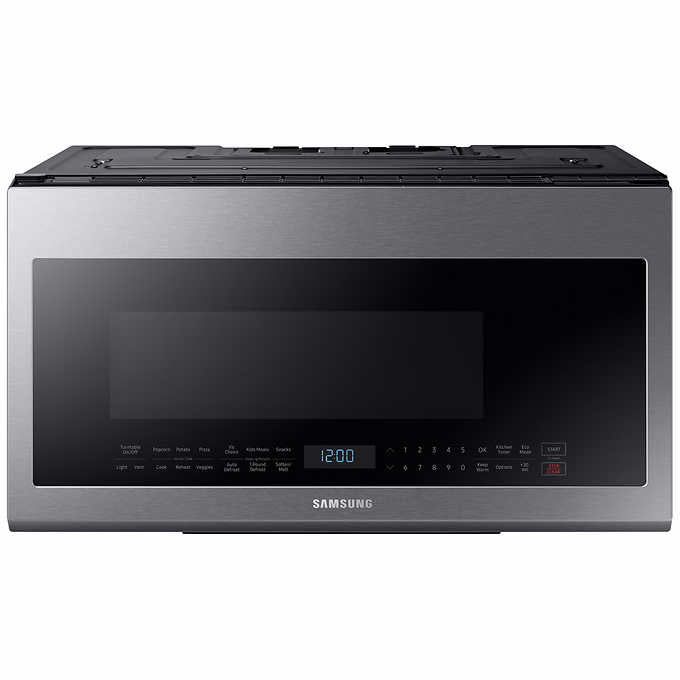 New - Samsung 2.1 cu. ft. Over-the-Range Microwave with Sensor Cook ME21M706BAS - Retail $519