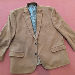 Men's Cashmere Blend Ralph Lauren / Macy's Camel Brown Sports Coat / Jacket 