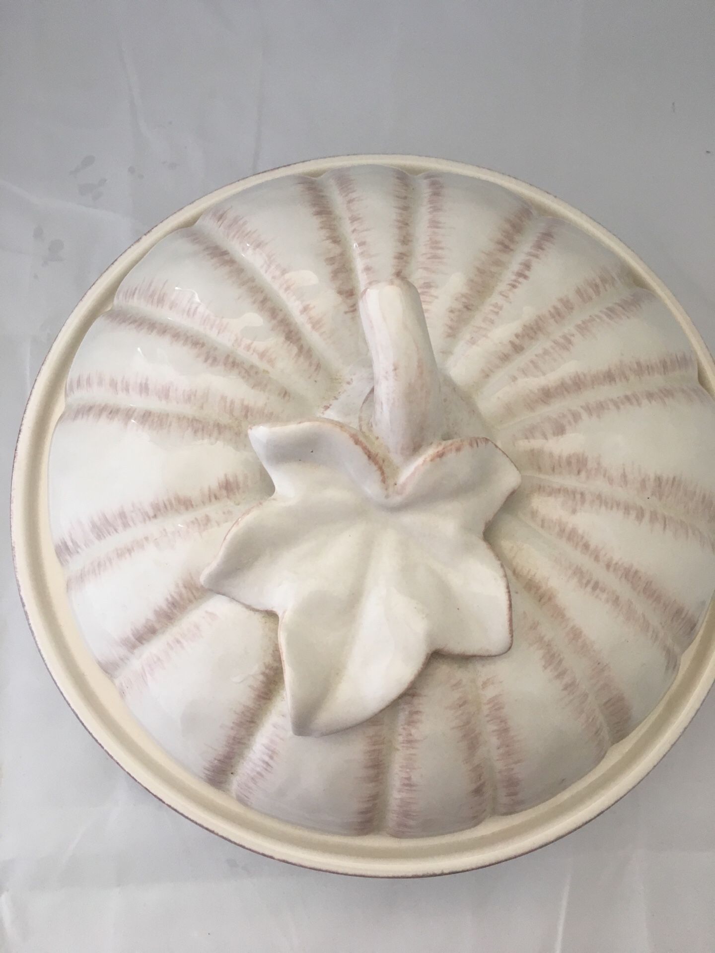 Mikasa Countryside Harvest Covered Pumpkin Pie Dish/Covered Casserole