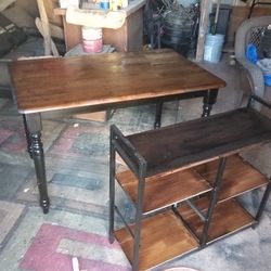 Set Of Dinning Table And TV Stand Both Have A Knew Gloss Finish Very. Nice