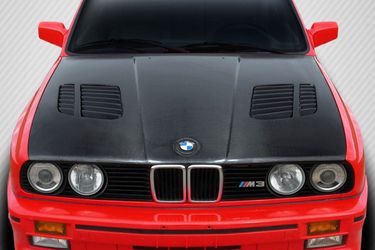 Blemished 1984-1991 BMW 3 Series E30 Carbon Creations DriTech GTR Hood - 1 Piece (S)