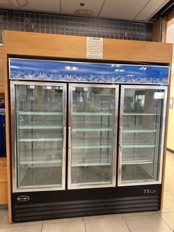 SABA 3-Door Glass Display Refrigerator