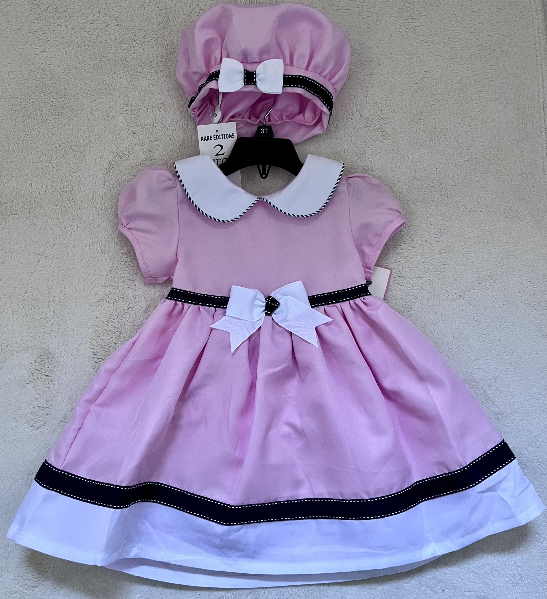 Pink/white/black Rare Editions Dress Bundle