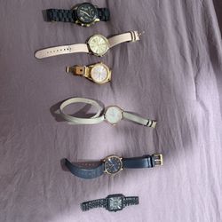 3 Michael Kors And  3 Marc Jacobs Female Watches 