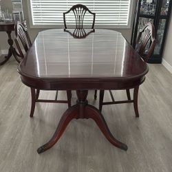 Duncan Phyfe Mahogany Dining Table 