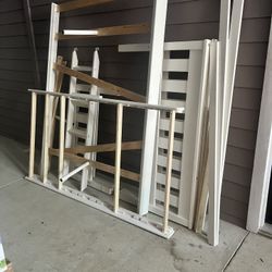Harper & Bright Designs Twin over Full Bunk Bed with Ladders 