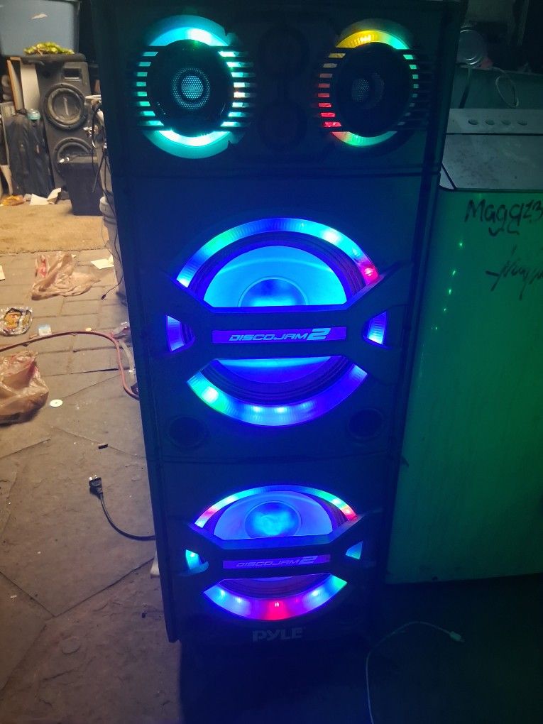 Plye Discojam 2 2×12" +2 Tweeters *Bluetooth Speaker