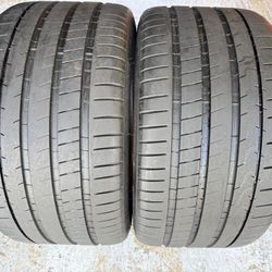 TWO PREMIUM TIRES 295/30/20 Michelin Pilot Súper Sport NO  With 95% Left Amazing Price • Good Deal 