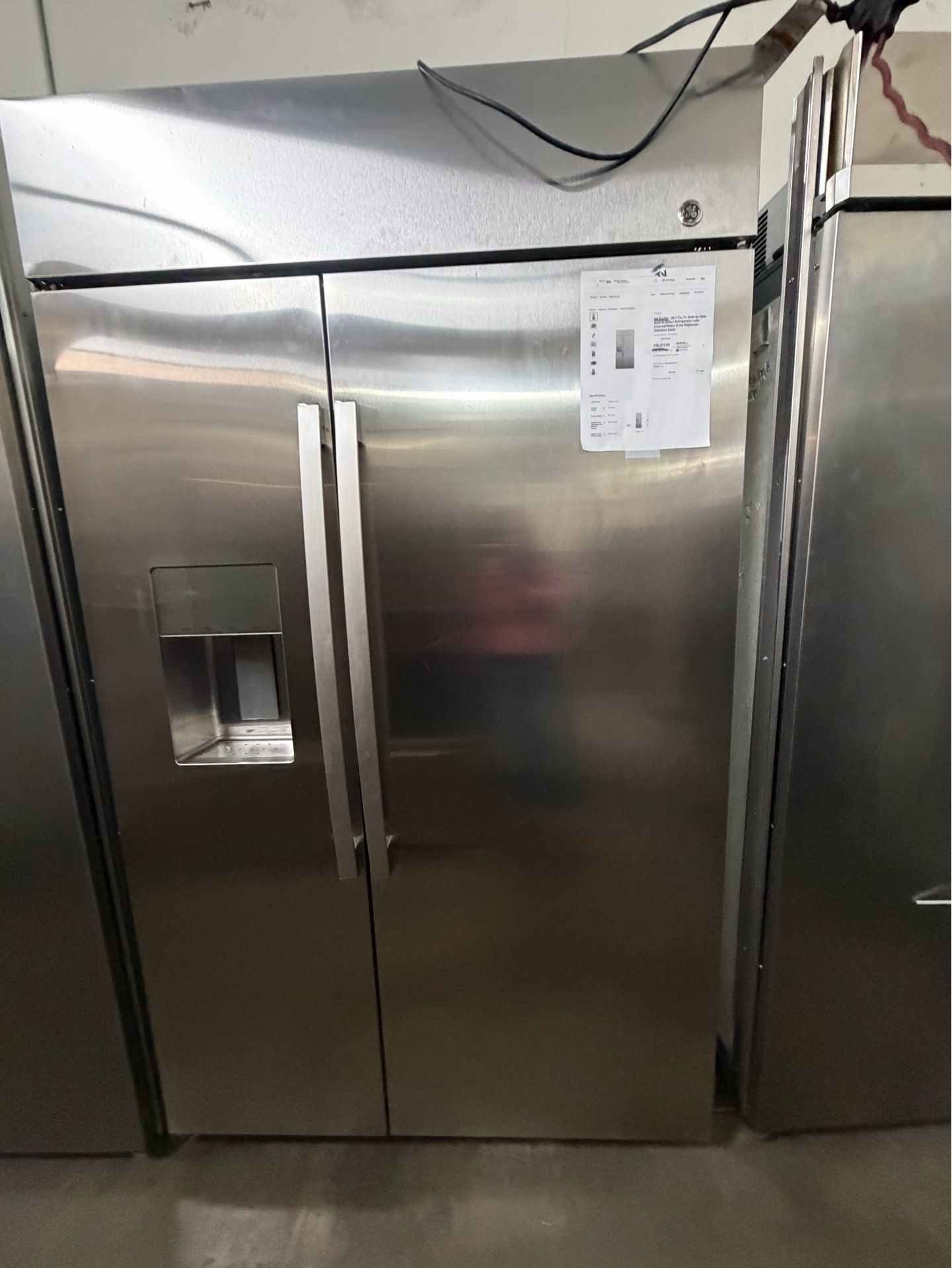 48” GE PROFILE BUILT IN STAINLESS STEEL REFRIGERATOR