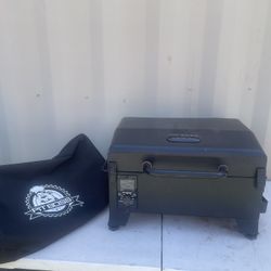 Pit Boss Table Top Portable Electric Wood Pellet Smoker Grill With Cover