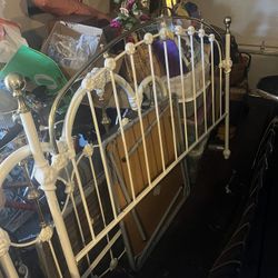 Vintage Cast Iron  King Size Headboard