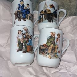 4 Museum Inc Norman Rockwell Mugs
