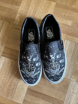 Custom Skull Vans Men Size 5 Women’s Size 7