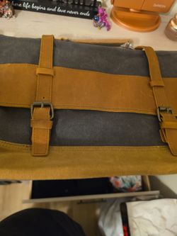 Leather computer bag