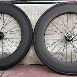 88mm Clincher Carbon fiber Track Wheelset