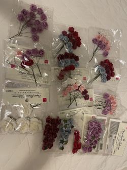 🌸 Paper Flower Rose Bundle – DIY Craft Supplies – Daiso Japan 🌸