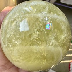Lemon Quartz Sphere 🌼