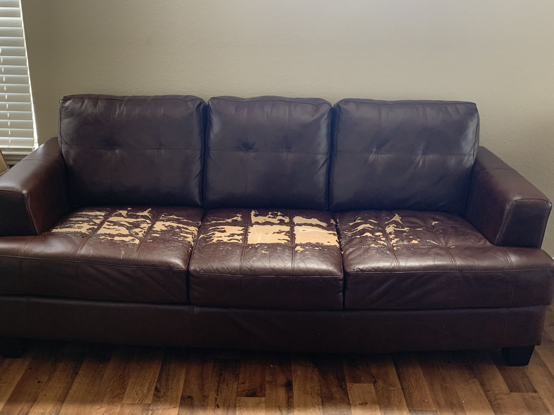 Leather couch