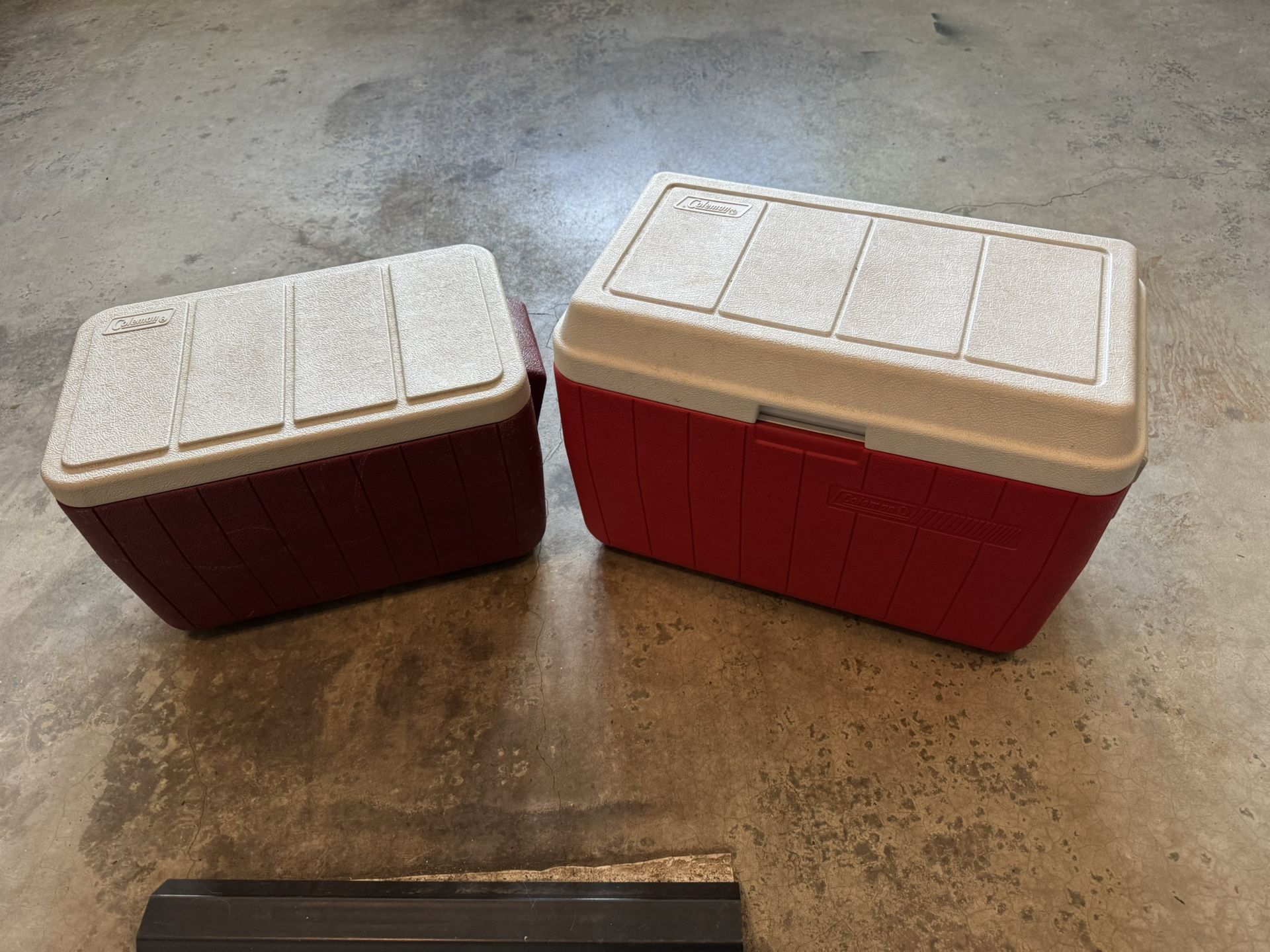 Coleman Coolers - 2 Used