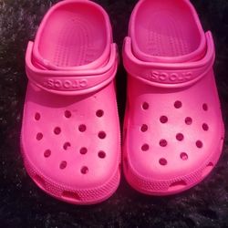 Croc's...Pink Crocs..size Small..like New!