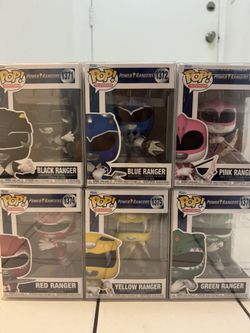 Set Funko Pop Power Rangers (6 figuras) – Originales TV Series – ¡Nuevos en caja!