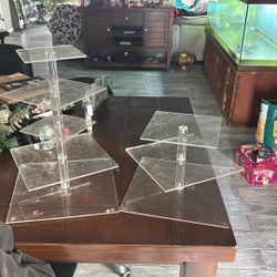 2 Plastic Food Displays