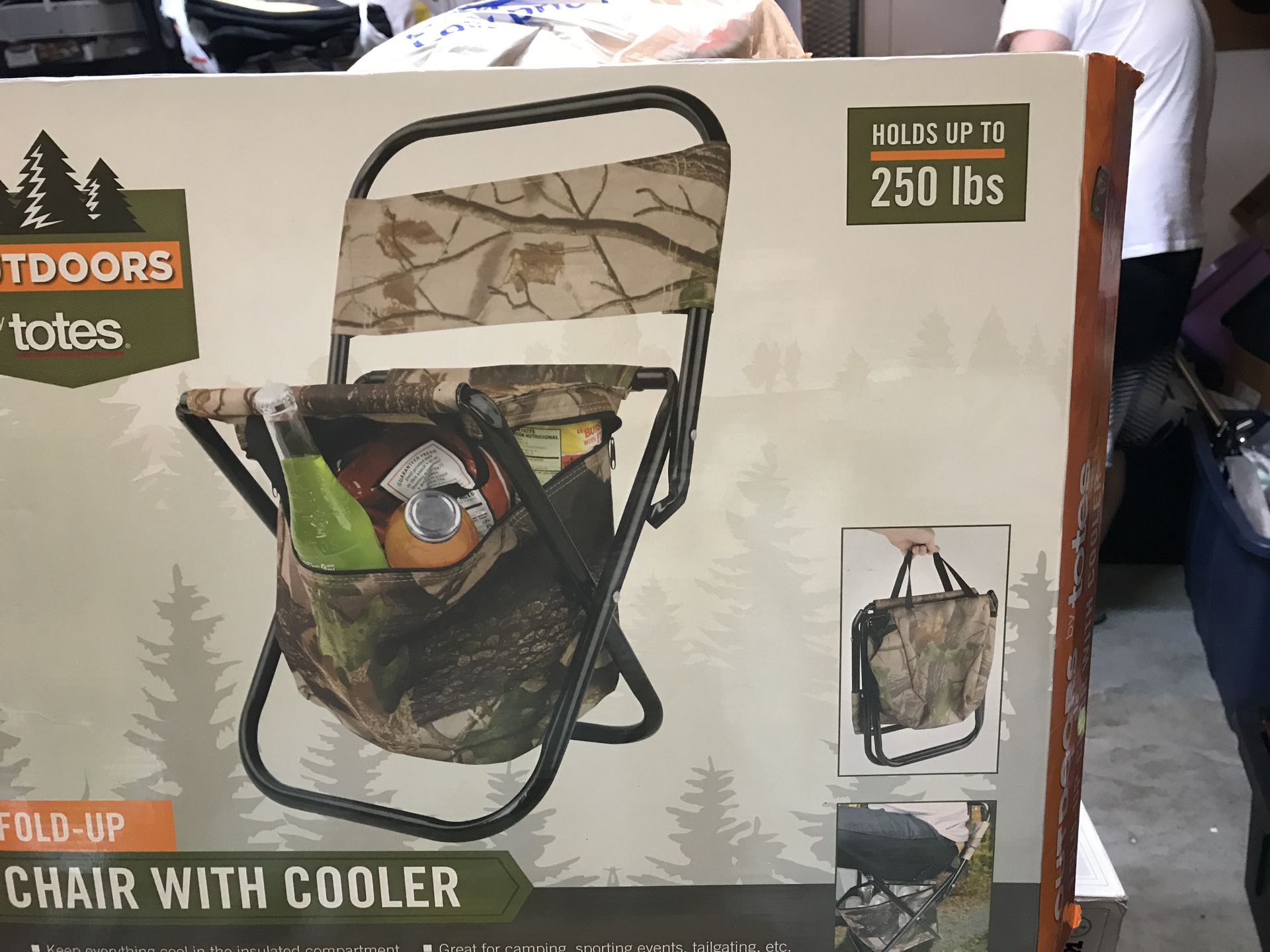 Chair with cooler