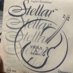 Super Sensitive Stellar 4/4 Viola A String New 