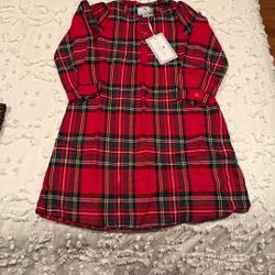 Petite Plume Tartan Nightgown Toddler Girls Size 3