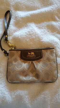 Coach signature "C" wristlet