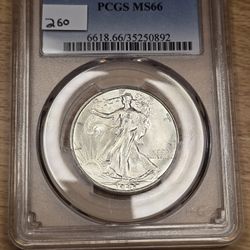 1943 Walking Liberty Silver Half Dollar 