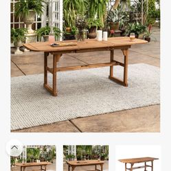 Extendable Wood Table 