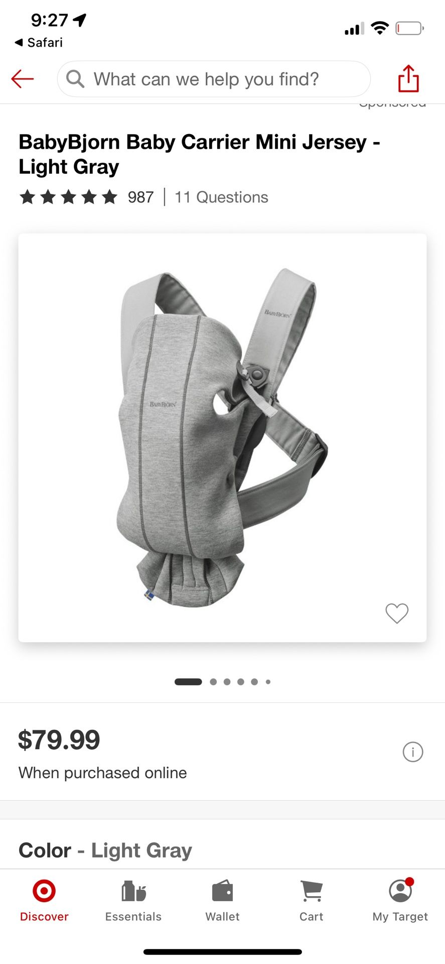 Baby Bjorn Carrier