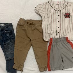 Toddler boy spiders man bundle size 2t