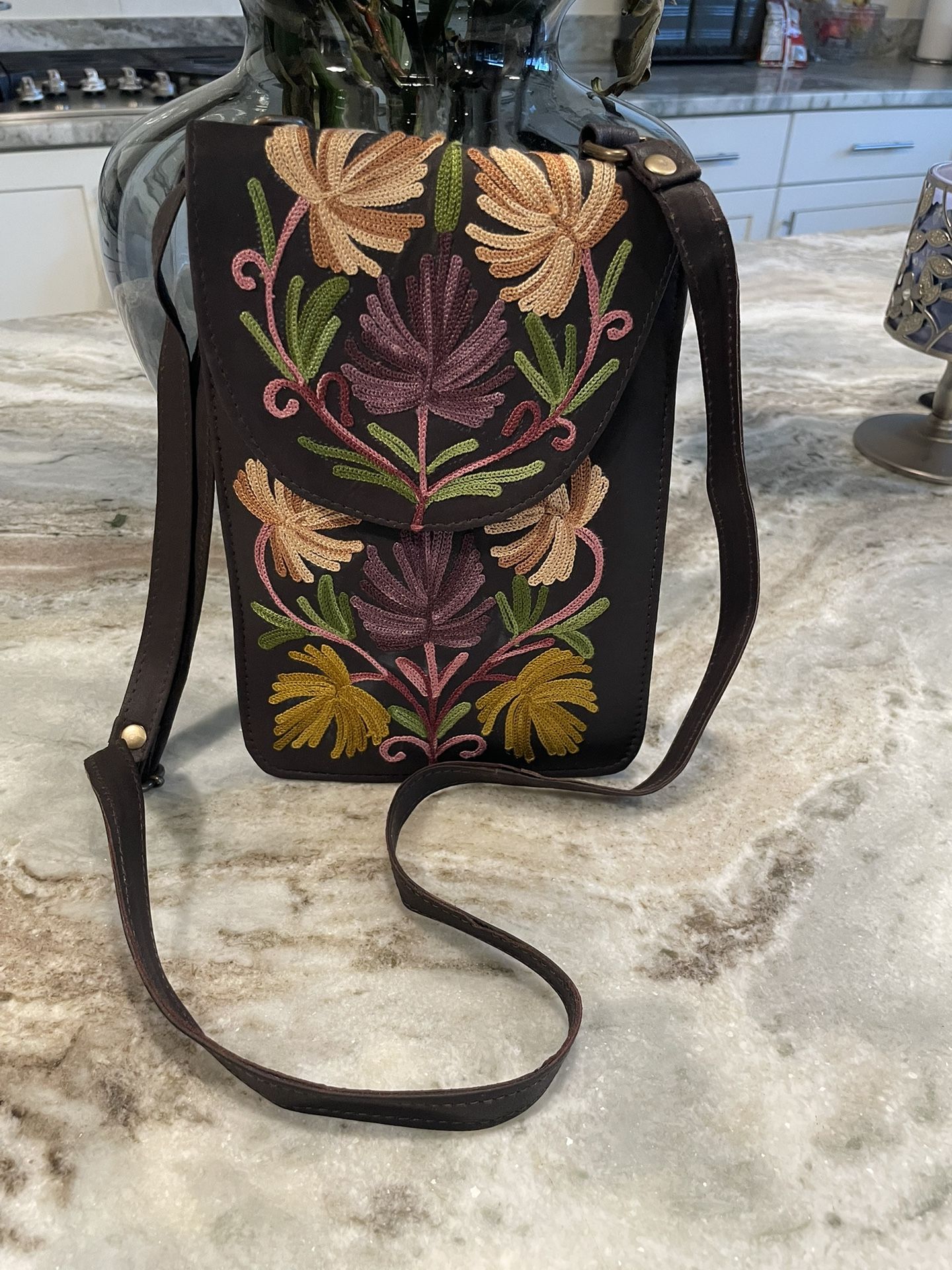 Mobile Suede Leather Pouch 