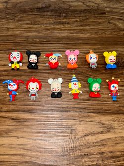 Clown Mini Figure Charms Set of 12