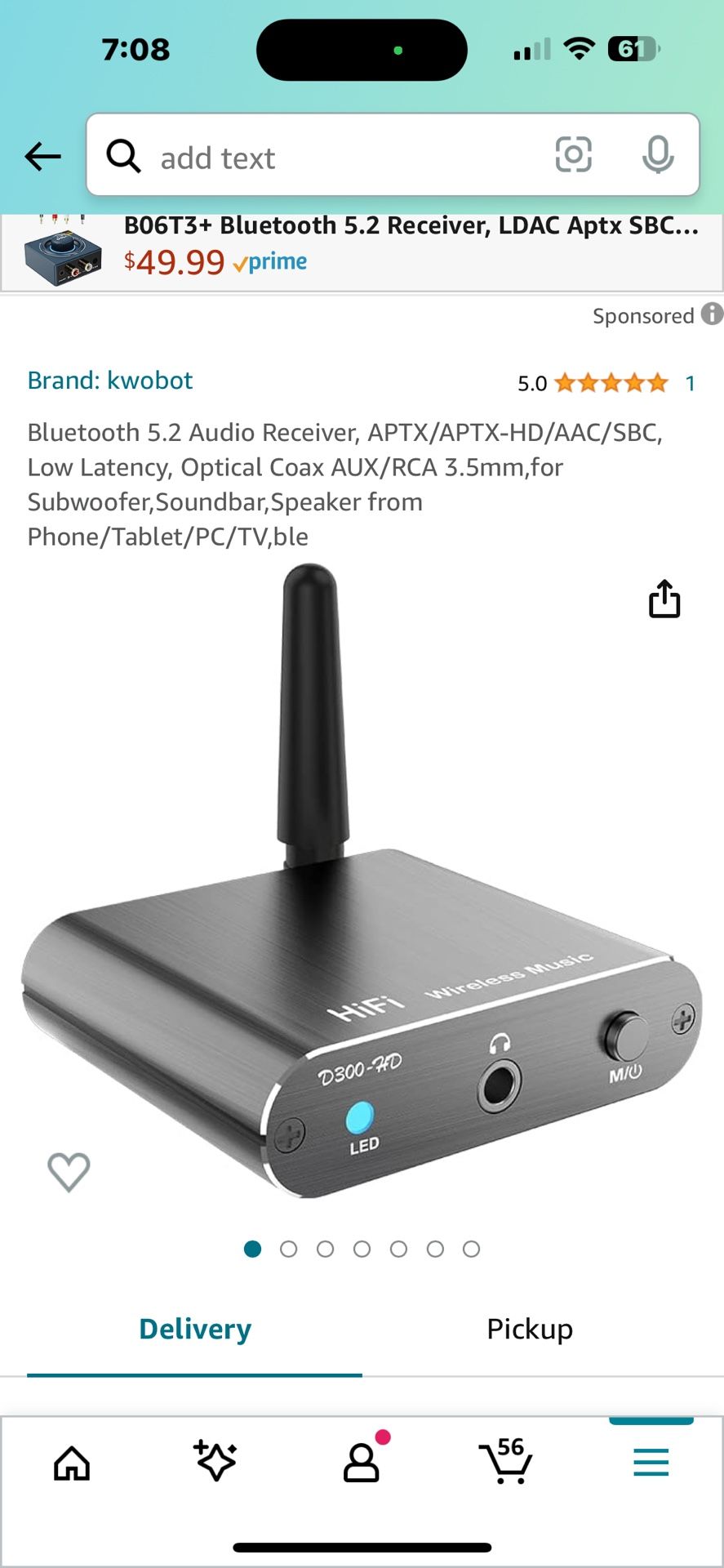 Bluetooth Audio Receiver Brand New